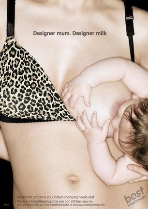‘Designer Mum, Designer Milk’ poster by Sophie Barker and Kayleigh Brooks for Best Beginnings, a project run with Central Saint Martins design students. 2008